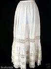 white cotton victorian skirt  