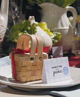 36 Mini Woven Picnic Baskets Wedding Favor Boxes  