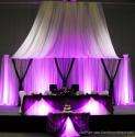 12ft Tall Sheer Curtain for Draping Wedding Backdrop, Party Drape 