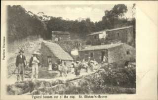 PORTUGAL St Micahels Acores Azores Village c1905 Postcard  