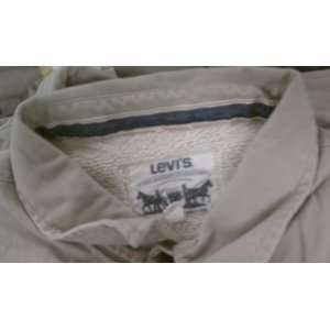  Levis Mens Shirts Khaki Large 