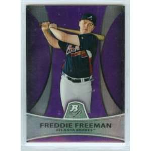   2011 Bowman Platinum Baseball Purple Refractor Card #PP13 / Atlanta