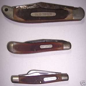 Vintage Old Timer Schrade Pocket Knife Knives Lot  