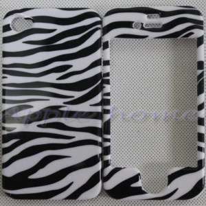ZEBRA FRONT BACK HARD CASE COVER FOR IPHONE 4G 4 4TH I  