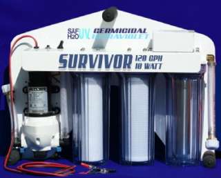 120 GPH Emergency UV Water Purifier / Filter   12 volt  