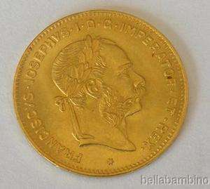 1892 AUSTRIAN 1/10 OUNCE GOLD COIN  