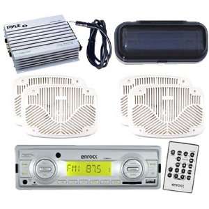   AUX AM/FM MP3 Radio Receiver Antenna Cover Amp Remote Pkg: Electronics