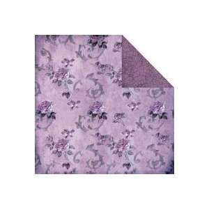 Fabscraps High Tea Double sided Paper 12x12 purple Floral/lilac 20Pk