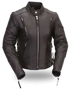 HOUSE OF HARLEY WOMENS CLASSIC SCOOTER JACKET FIL165MNZ  