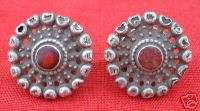 ANCIENT ANTIQUE TRIBAL OLD SILVER EARPLUG EARRING INDIA  