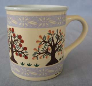 Coffee Mug Cup Stoneware Kristen Chiara Fruit Pear Tree  