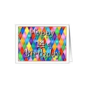  14 Years Old Colorful Birthday Cards Card Toys & Games