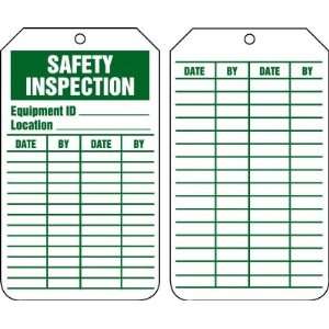  Equipment Status Tag, Safety Inspection, Sign Size 6 X 3 1 