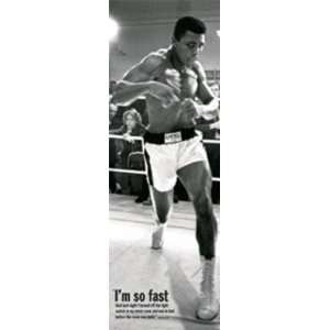  Muhammad Ali Training Poster Print