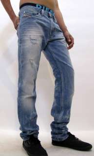 Diesel Shioner 74Z 0074Z Jeans Slim Skinny Denim Designer Blue Men New 