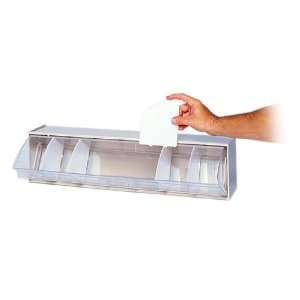 Tip Out Bin Dividable 5 x 24 x 6, GRAY, 1 Cup, 5 DIV400 CLEAR Dividers