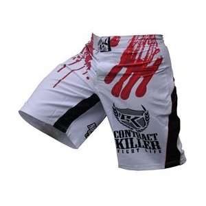 Contract Killer 2010 Stained White Fight Shorts  Sports 