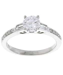 14k White Gold 1ct TW Diamond Engagement Ring  