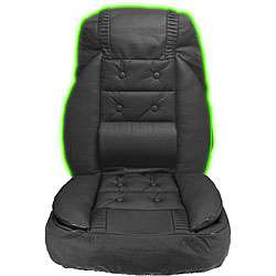   Black/ Green Racing Bucket Seat Covers (Set of 2)  