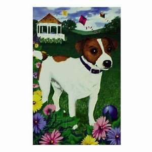  GR8 Dogs Jack Russell Terrier Garden Flag: Patio, Lawn 