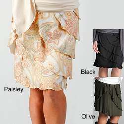 Lilac Clothing Womens Maternity Ruffle Skirt  Overstock