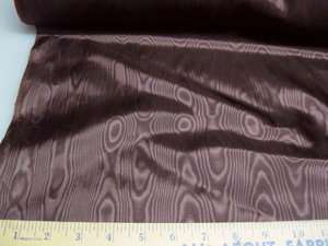 Fabric Iridescent Moire Taffeta Brown IRT2 Free Shiping  