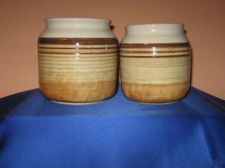 Set of Two Whiskey Creek Pottery Jars Signed  