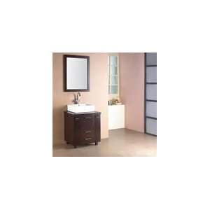  Ove Single Vanity with Square Porcelain Sink ECO 40