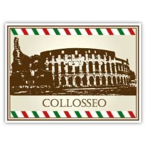   Coliseum Colosseum postal stamp car bumper sticker decal 5 x 4