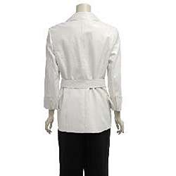 Divine Apparel Womens Plus Size 3 piece Faux Leather Pant Suit 