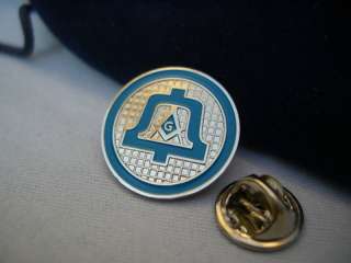 Masonic Ma Bell Systems Telephone Lapel Pin and Pouch  