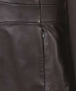 Nine West Black Leather Jacket  Overstock
