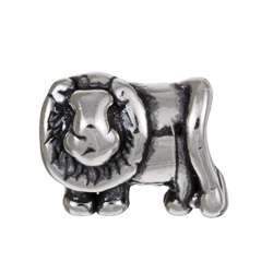 Signature Moments Sterling Silver Lion Bead  Overstock