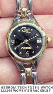 Georgia Tech Fossil 3 Hand Womens Logo watch with Date  