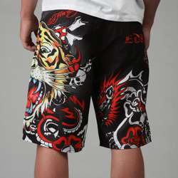 Ed Hardy Mens Tiger Trance Board Shorts  Overstock