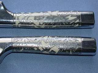   Beautiful Vintage Carvel Hall by Briddell Sterling Inlay Carving Set