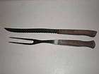 ekco flint usa stainless wood carving knife fork set returns
