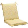 Squared Yellow/ Grey Geometric Outdoor Chair Cushion 