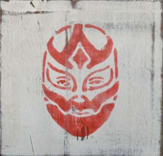 Mexican Luchador Graffiti Stencil Street Art Painting  