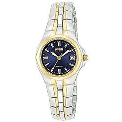 Citizen Womens Eco Drive Blue Dial Two tone Watch  