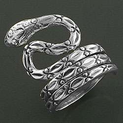 Sterling Silver Dancing Serpent Ring (India)  