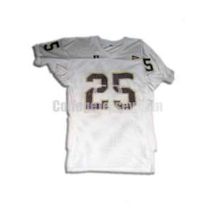 White No. 25 Game Used Central Michigan Russell Football 