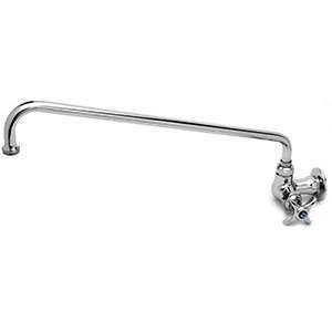  Cold T&S B 0212 6 Wall Mounted Single Pantry Faucet with Four Arm 