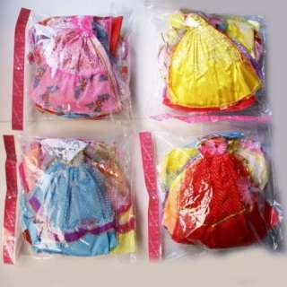  30 items 15 barbie Dress Clothes Gown & shoes for 