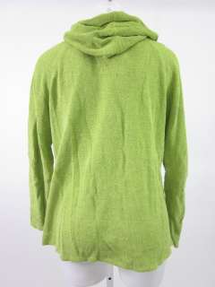 BALL OF COTTON Lime Green Zip Up Hoodie Sweater Sz S  