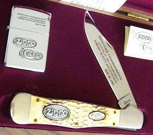   CASE Ltd Ed Commemorative Lighter & Knife Walnut New Mint Box Set 93
