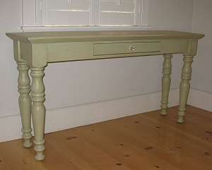 COTTAGE STYLE Farmhouse SOFA TABLE Solid Wood Distressed Paints Old 