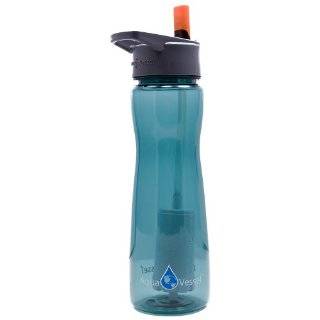Vessel Tritan Filter Water Bottle with Flip Straw & 100 Gallon Filter 