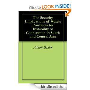 The Security Implications of Water Prospects for Instability or 