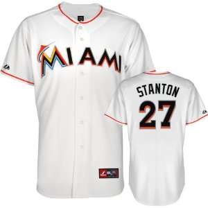  Mike Stanton Jersey: Youth Miami Marlins #27 Home White 